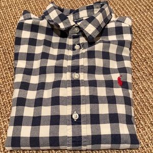 Boys POLO gingham button down